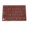 Chocolate Pattern with Letters (Alphabet, Number and Smiley)