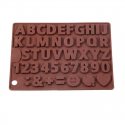 Chocolate Pattern with Letters (Alphabet, Number and Smiley)