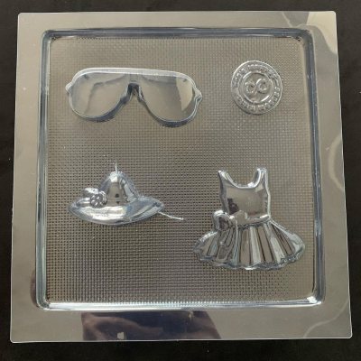 Glasses, Dress and Hat Chocolate Mold