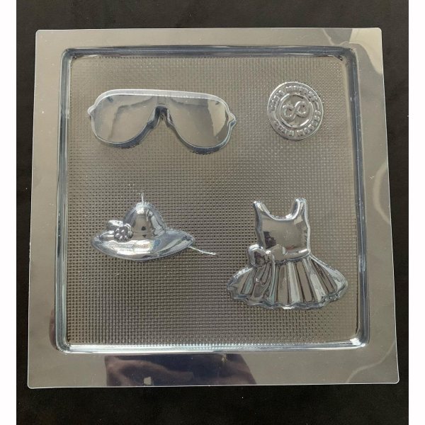 Glasses, Dress and Hat Chocolate Mold