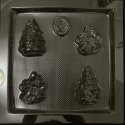 Pine Tree & Bell Chocolate Mold (3D)