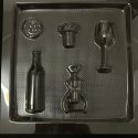 Bottle, Goblet, Corkscrew, Popcorn Chocolate Mold